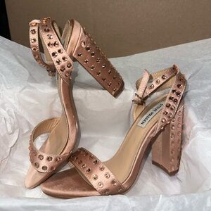 Steve Madden Metallic Studded Heels